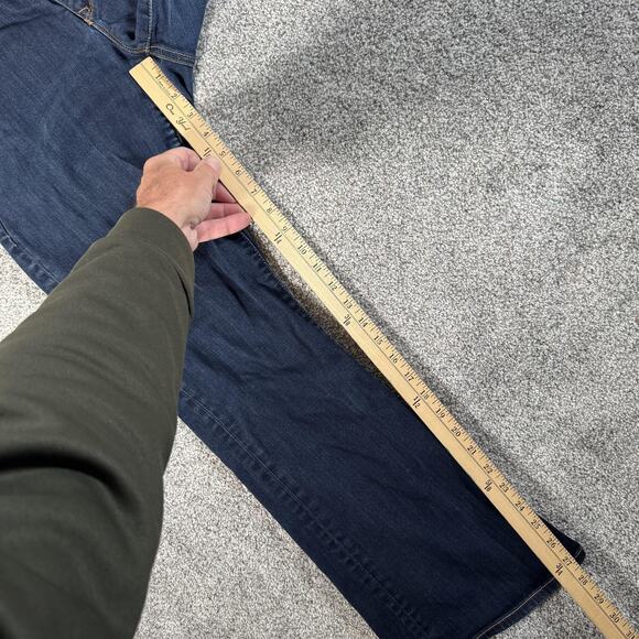 Gap 1969 Jeans Womens 31S Blue Curvy Stretch Denim Dark Wash Bootcut Zip Fly - Picture 4 of 12